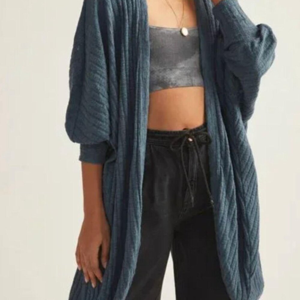 Anthropologie Navy Cardigan